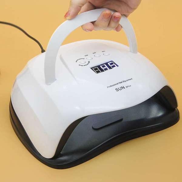 two hands curing gel uv light nail polish dryer cheap price infrared drying lamp nail lamp 80w